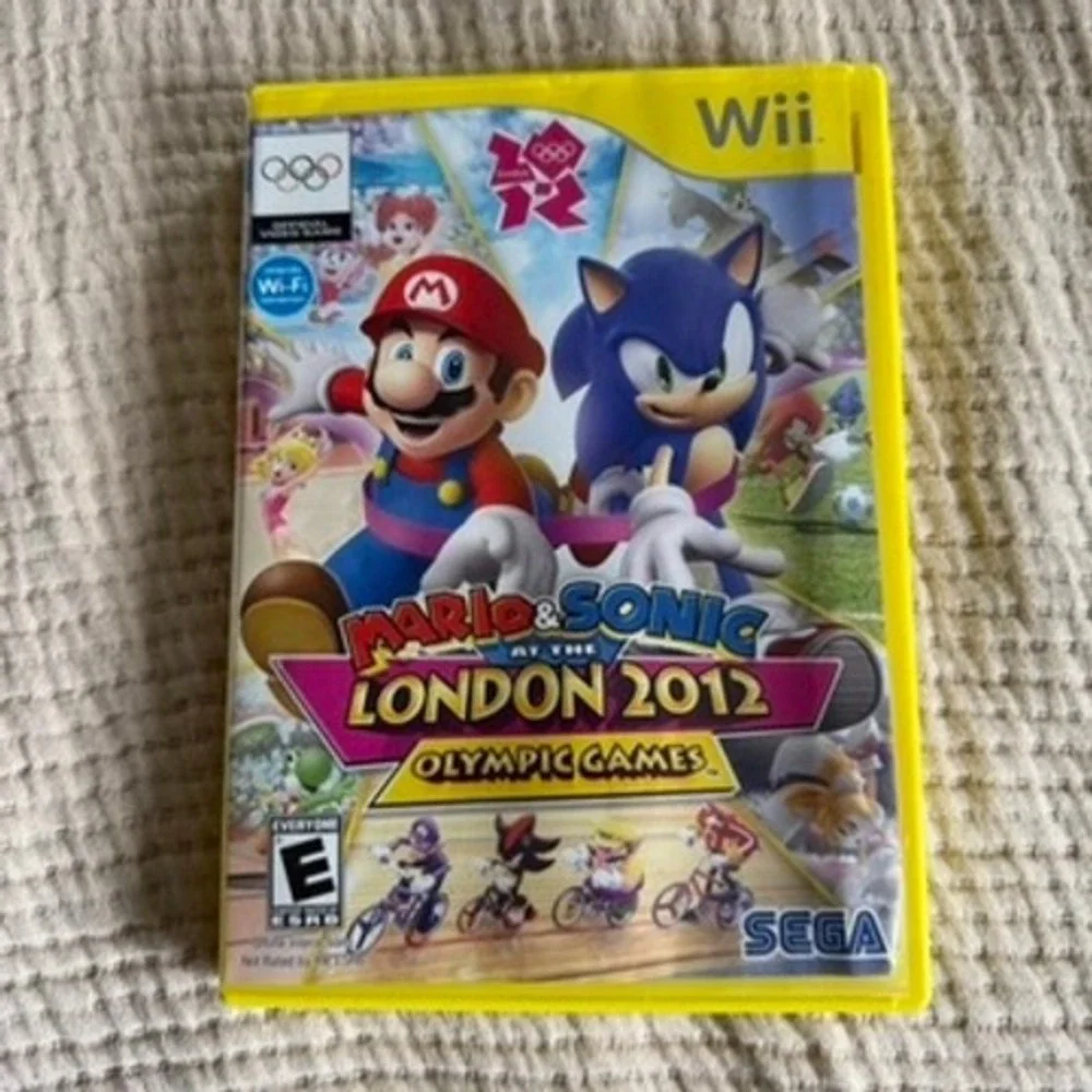 Mario Sonic London 2012 Olympic Games Nintendo Wii CIB Complete Untested